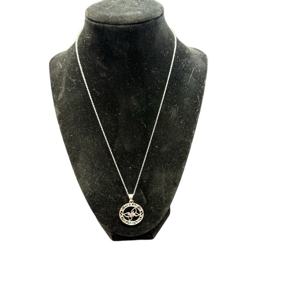Avon Sterling Silver Inspirational Filigree  Necklace with Pendant “Dream” NIB - Picture 1 of 8